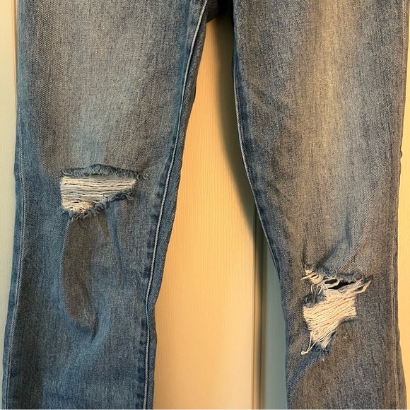 Madewell Perfect Vintage Jeans Distressed Light Wash - Picture 3 of 7
